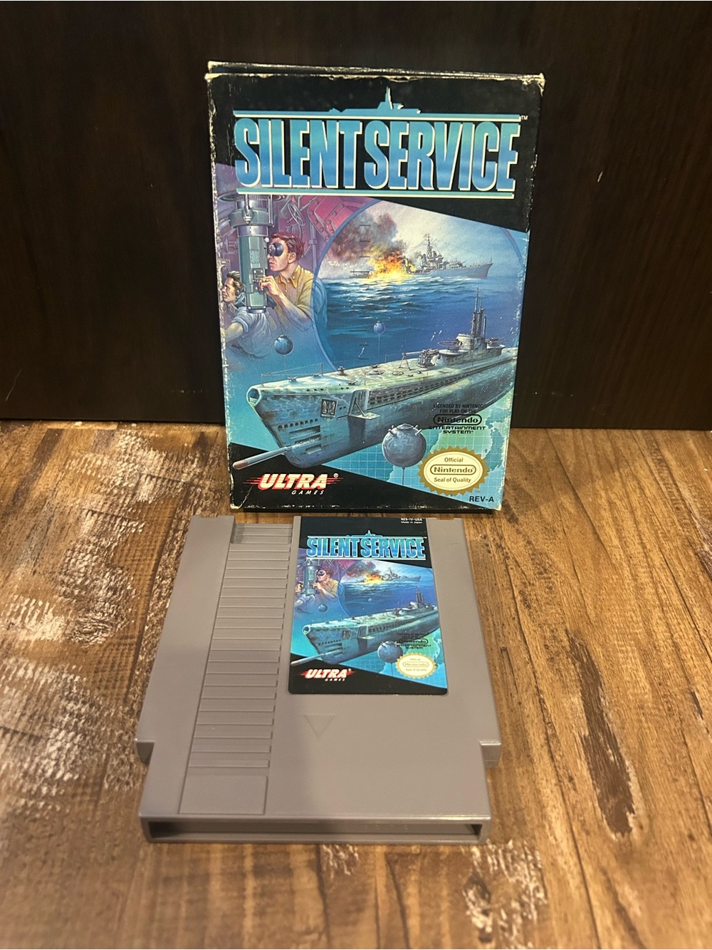 Silent Service NES With Box